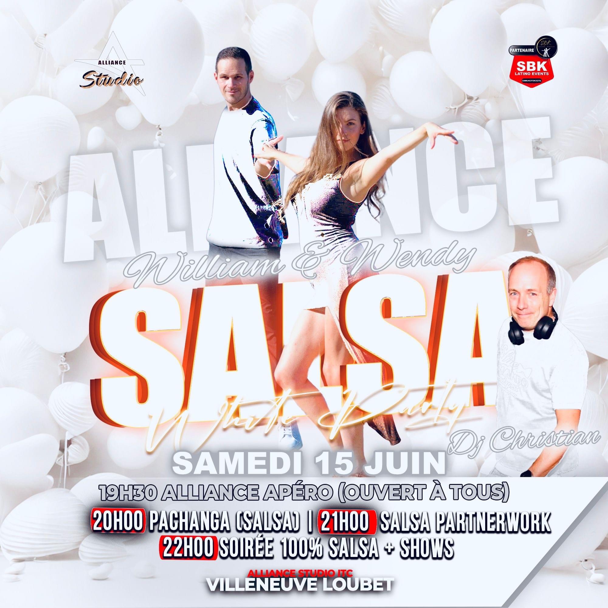 Flyer - SOIRÉE SALSA WHITE
