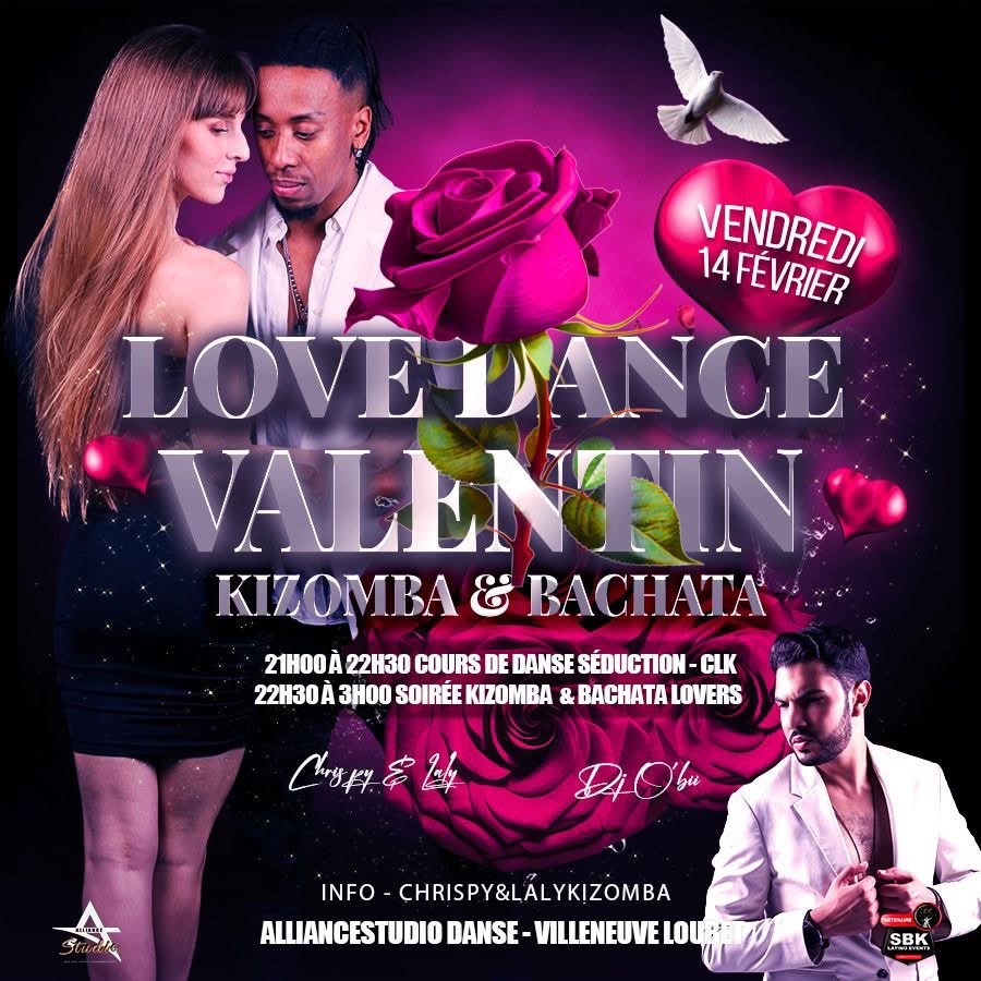 Flyer - Soirée St Valentin Kizomba bachata